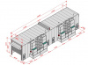 Покрасочная камера 24 х 5 х 4,9 м., 120 000 м3/ч KraftWell KRW2455-TRMG. Большой выбор на сайте Трейдимпорт