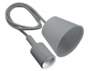Светильник подвесной MINIO (для ламп Е27, max 60W, IP20, AC220-240V, кабель 1м, серый) GTV OS-MINIOE. Большой выбор на сайте Трейдимпорт