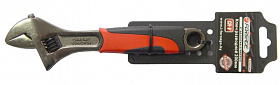 На сайте Трейдимпорт можно недорого купить Ключ разводной с резиновой рукояткой 8"-200мм (захват 25мм), на пластиковом держателе Forsage F-6492. 